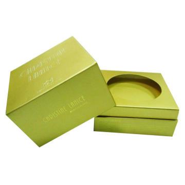 Gold Metallic Paper Packaging Box for Home Candle